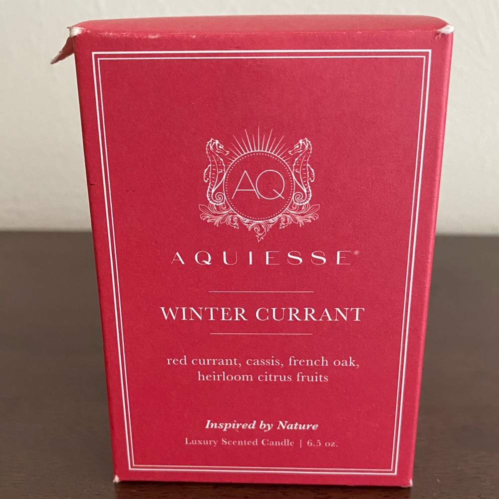 Acquiesse candle - Winter Currant 6.5 oz